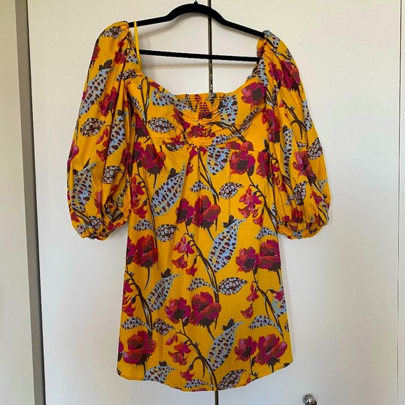 A.L.C. Dresses & Skirts - A.L.C. Elle yellow puff sleeve mini dress